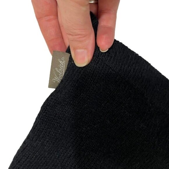 Woolrich sweater women's S black gray pattern 1/2 zip pullover cotton wool nylon - Picture 5 of 11